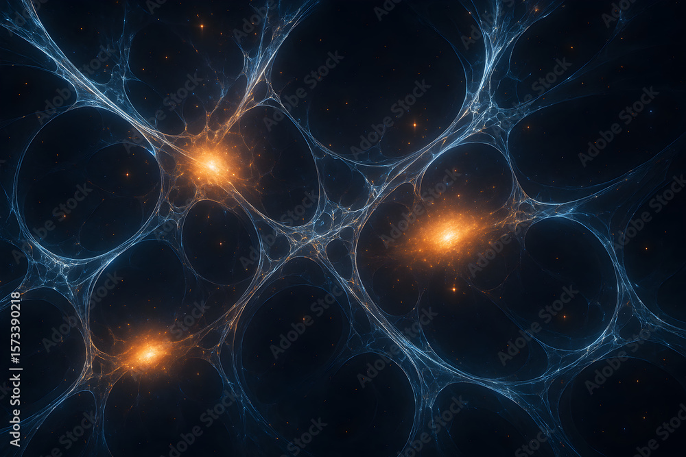 Naklejka premium Cryogenic Dark Matter Lace