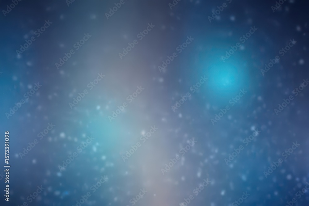 Fototapeta premium Abstract blue bokeh, gradient, reflective surface, calm, blue