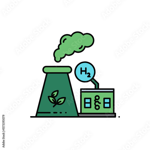 Green Steel Production Icon