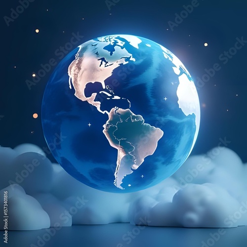 planet earth in space