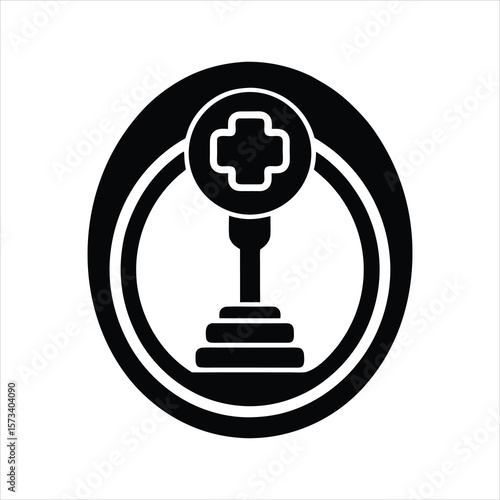 Manual Gear Lever Silhouette Symbol