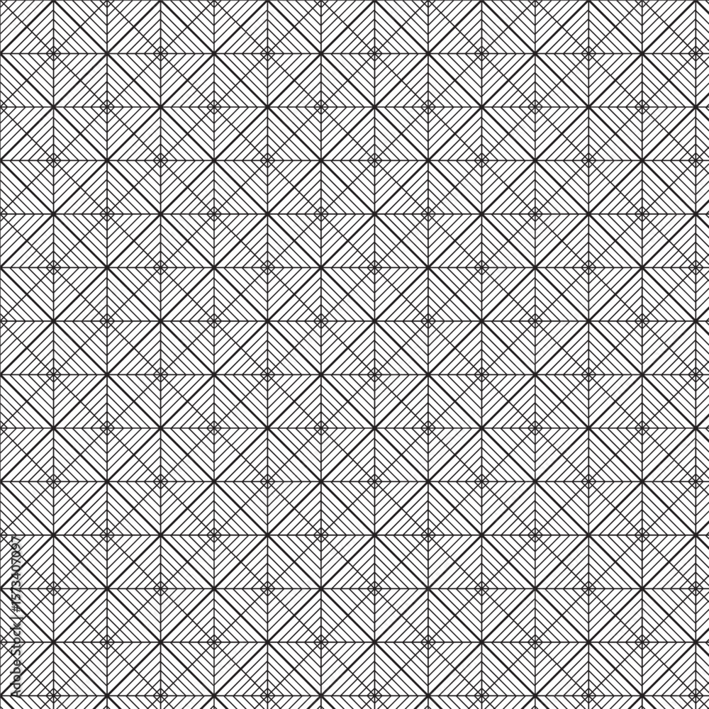 Fototapeta premium Geometric Maze Grid,Diamond Net Pattern,Optical Square Illusion ,Line Weave Texture,Abstract Tile Matrix,Zen Grid,Hatch Diamond Grid