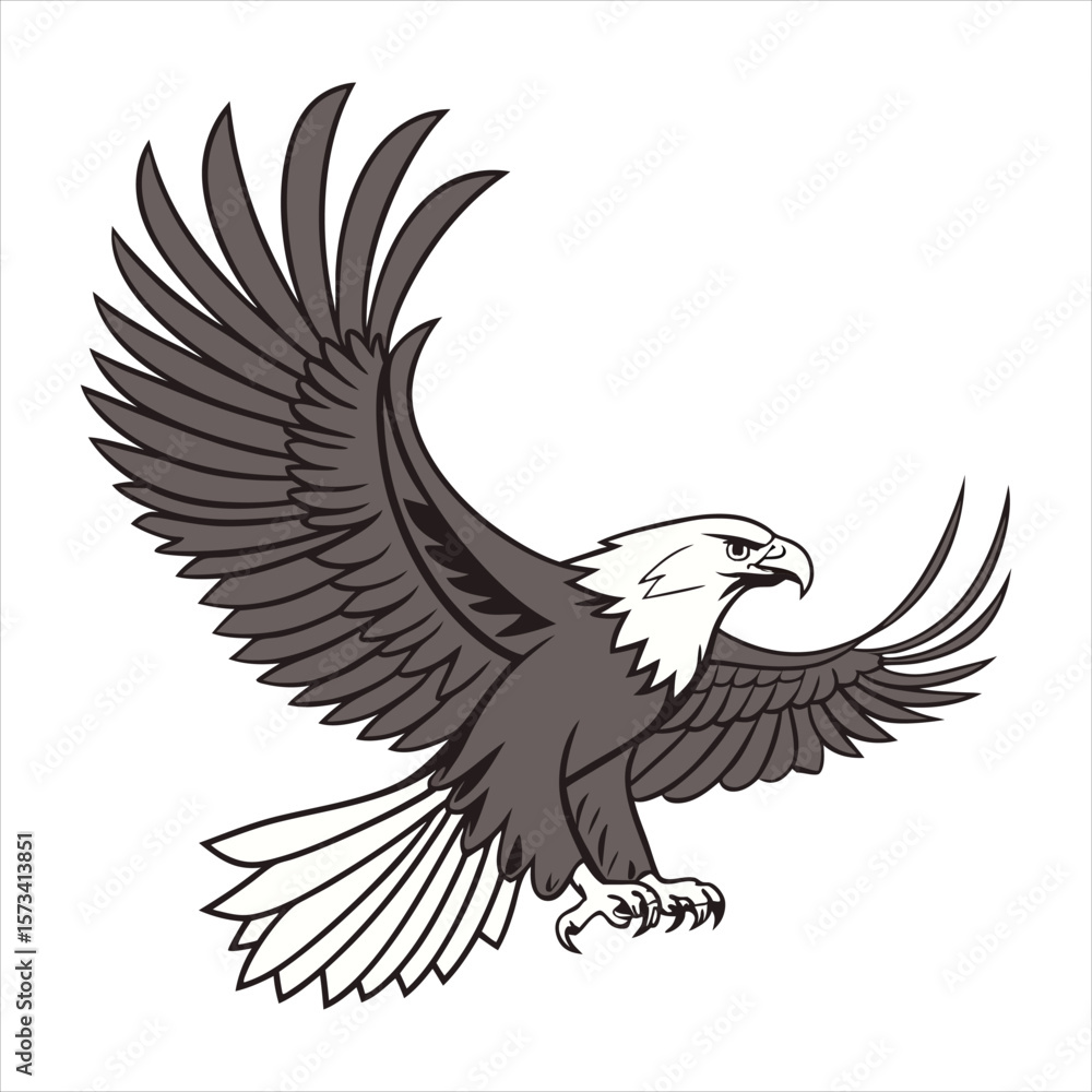Obraz premium Eagle SVG Vector