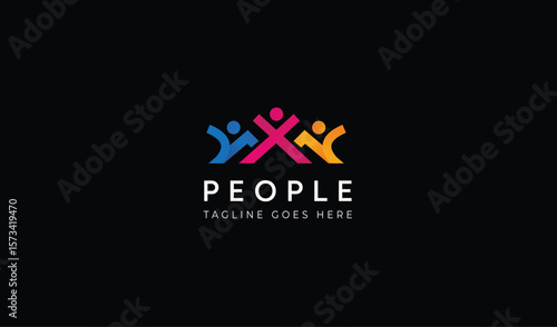 People New Concept with Vector file Logo