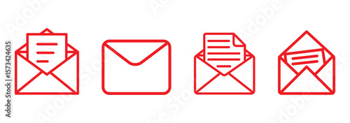 Email icon solid illustration, pictogram isolated on white design element.