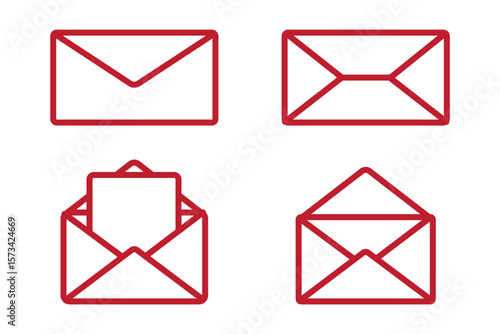 Email icon solid illustration, pictogram isolated on white design element.
