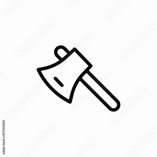 axe cut icon sign vector