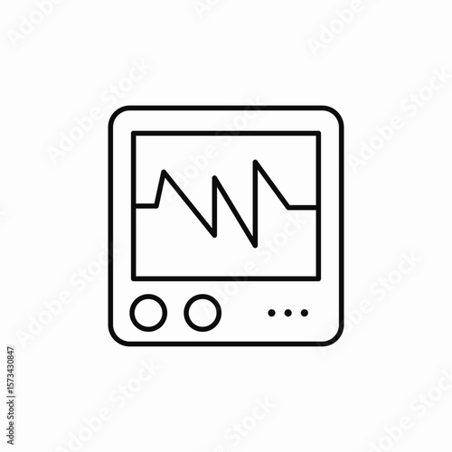 heart diagnostics icon sign vector