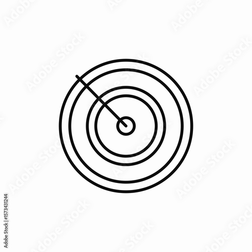 radar location icon sign vector