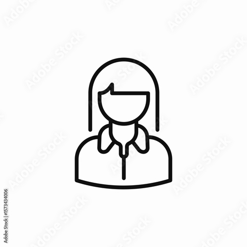 female woman icon sign vector