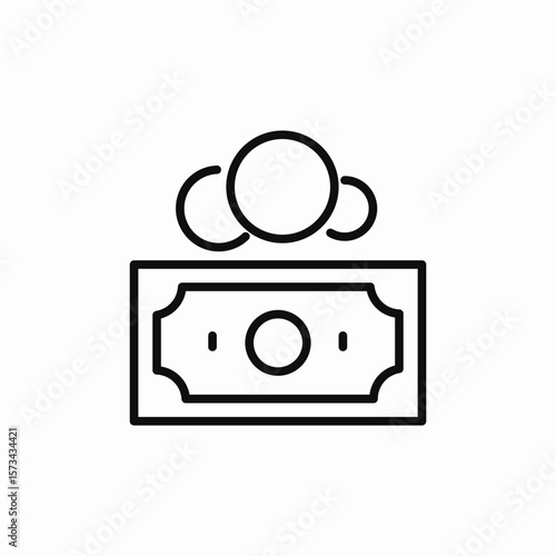 money cash icon sign vector