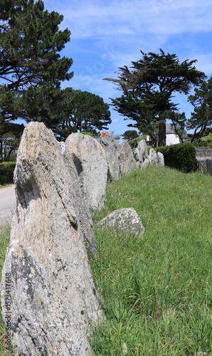 Kerbourgnec alignment in Saint Pierre Quiberon, France 