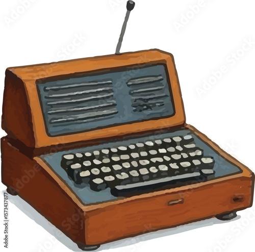 Wooden Keyboard Machine
