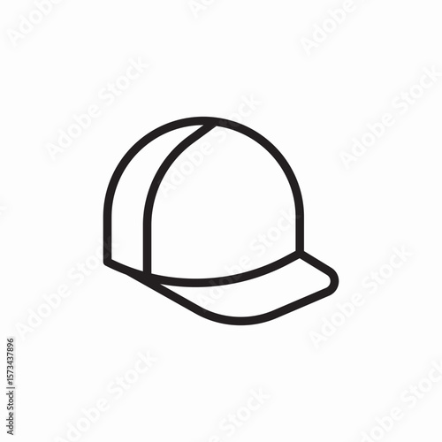 cap hat icon sign vector