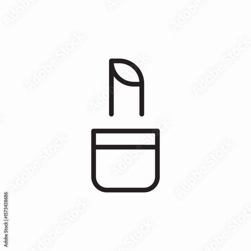 lipstick makeup icon sign vector