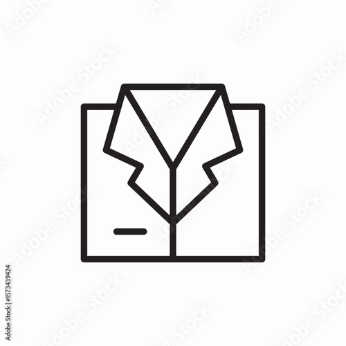 uniform folded icon sign vector