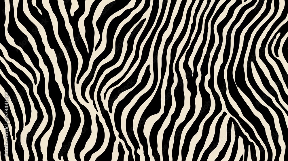 Seamless zebra stripes pattern creating a visually appealing background, perfect for fashion designs, textile prints, or any project seeking a touch of wild style