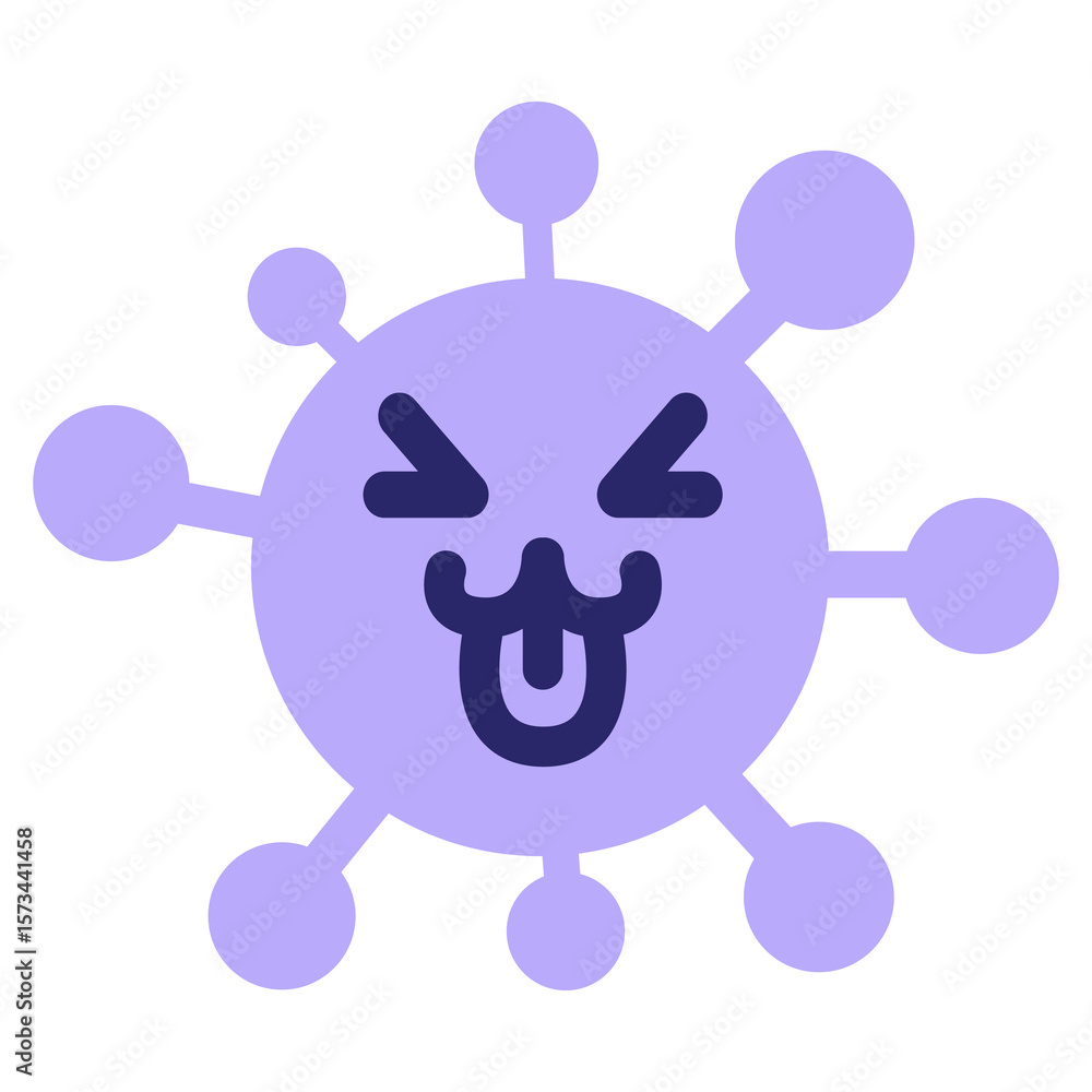 pleased cat virus in bright neon color pleased cat virus in bright neon color