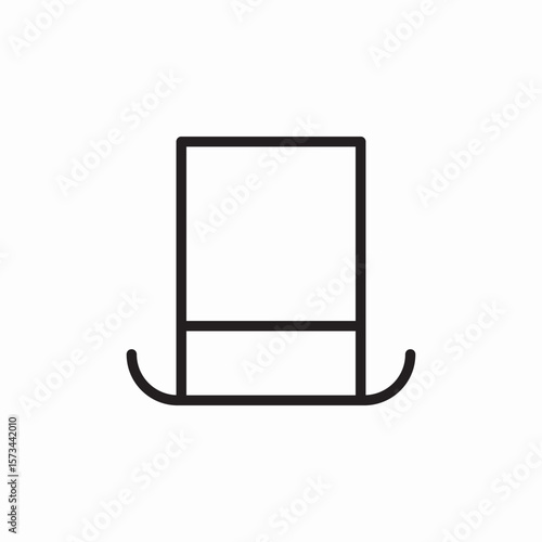 cylinder hat icon sign vector