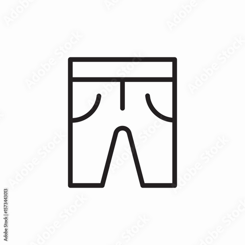 sport trousers icon sign vector