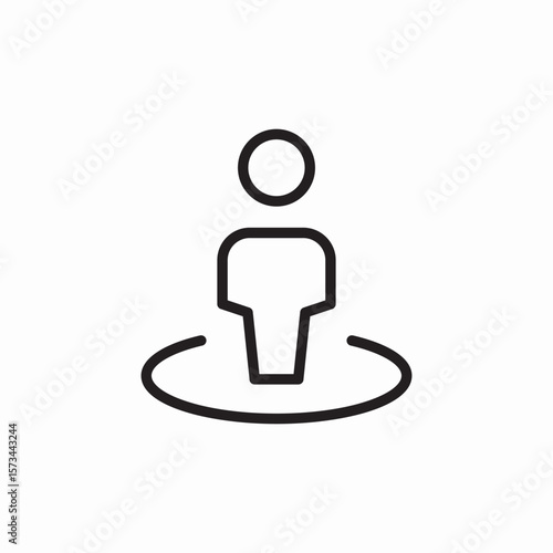 user location icon sign vector