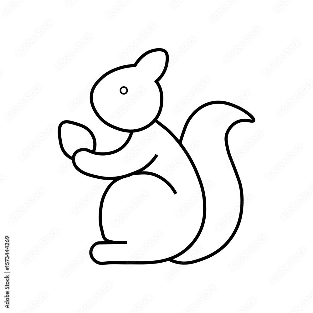 Naklejka premium squirrel