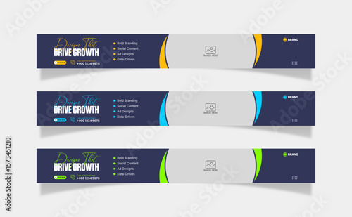 Corporate Leaderboard Web Banner Design Template