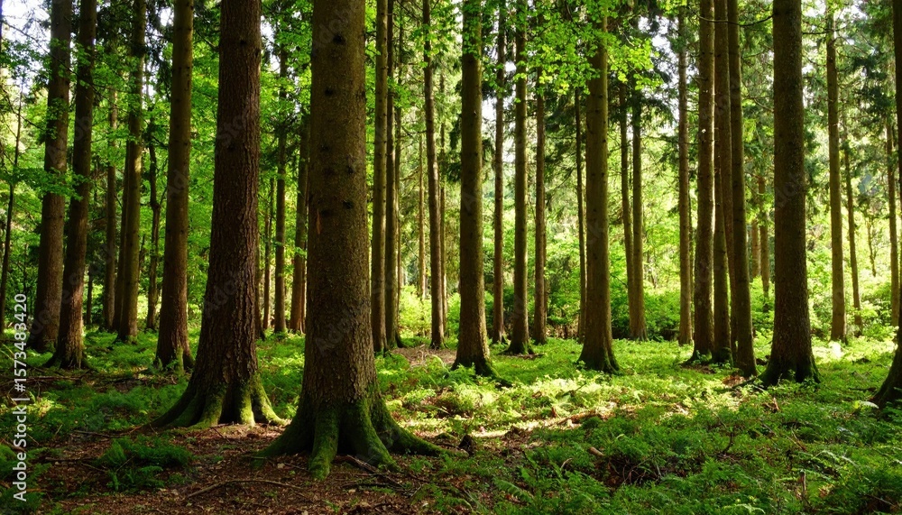 Obraz premium Lush forest scene