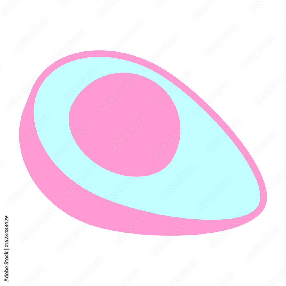 Obraz premium avocado in bright neon color