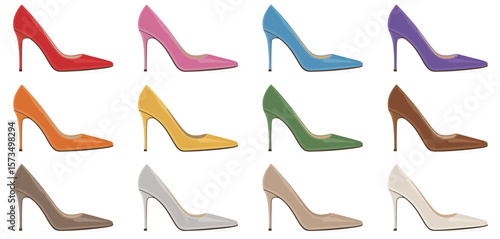 Elegant Womens High Heels in Various Colors