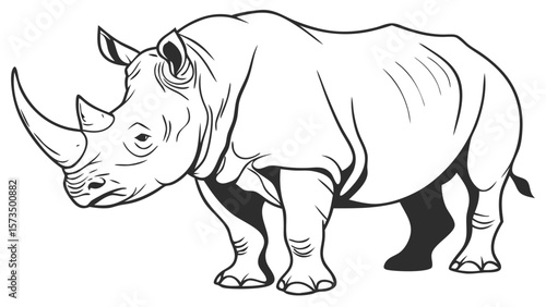 rhino vector illustration