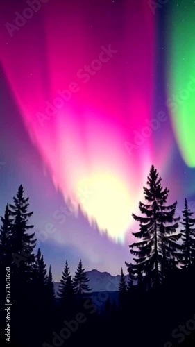 sunset in the mountains aurora