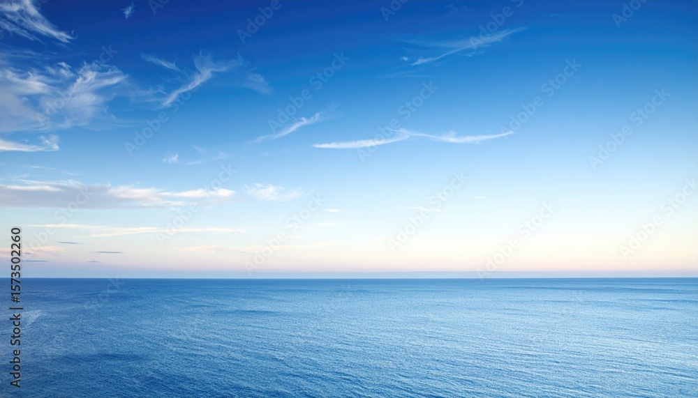 Obraz premium Blurry ocean and sky