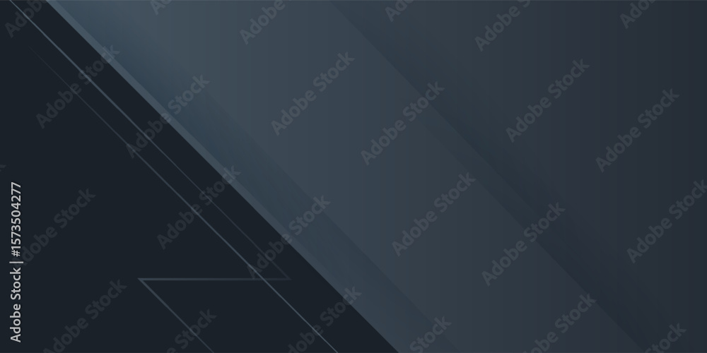 Obraz premium Dark gray dynamic abstract vector background with shadow, blend wavy line, and simple design. Creative premium gradient. smart design 3d cover of business design.