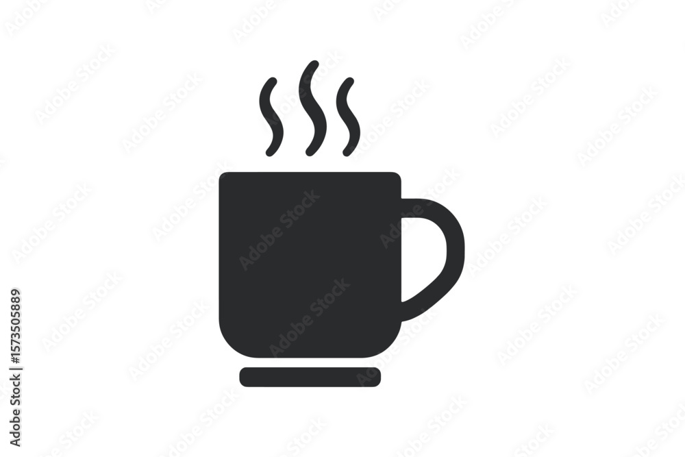 Hot Coffee Cup Mug Tea Drink Icon. Steaming Beverage Symbol. Minimalist Flat Vector. Black Silhouette. Café Menu. Restaurant Sign. Food App UI. Modern Drink Illustration. Transparent Background. Hot Coffee Cup Mug Tea Drink Icon. Steaming Beverage Symbol. Minimalist Flat Vector. Black Silhouette. Café Menu. Restaurant Sign. Food App UI. Modern Drink Illustration. Transparent Background.