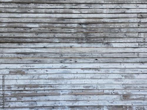 a wall built of old wood