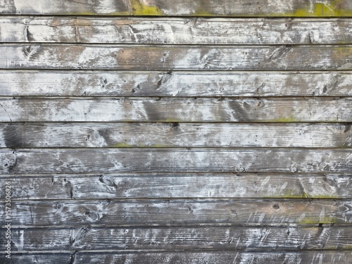 a wall built of old wood