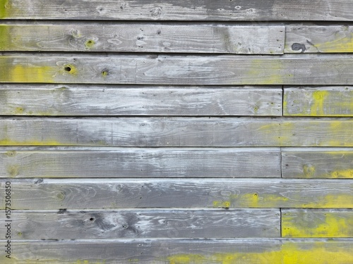 a wall built of old wood