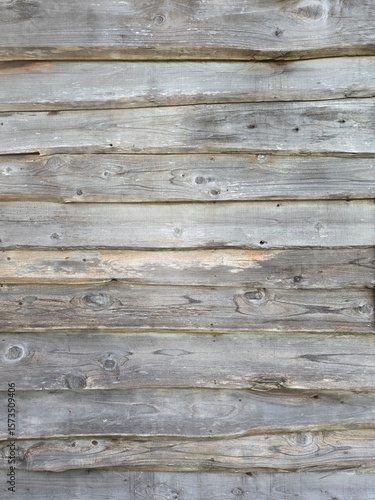 a wall built of old wood