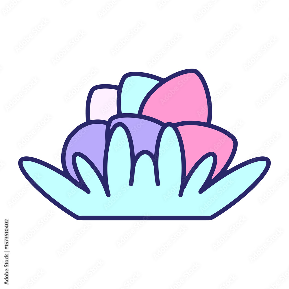 Fototapeta premium cute easter egg design in bright neon color