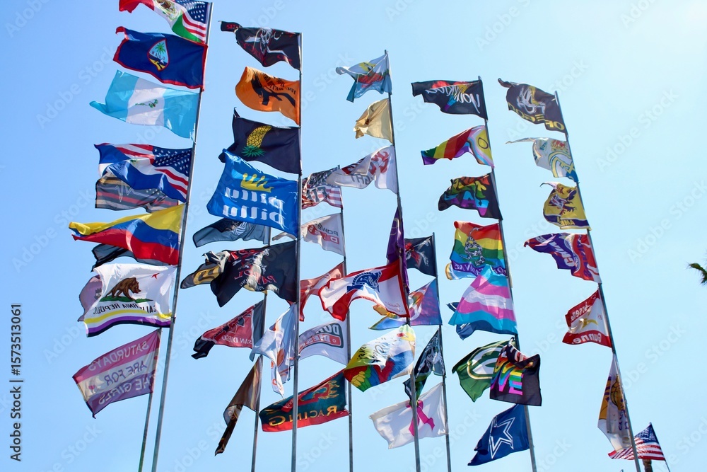 Obraz premium flags at the fair
