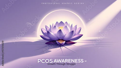 a poster for PCOS awareness women console them and guide them how to prevent from it. encourage the women who suffering