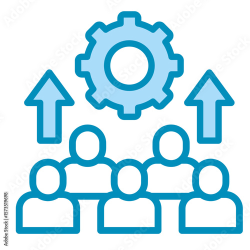 Community Development  Icon Element For Design
