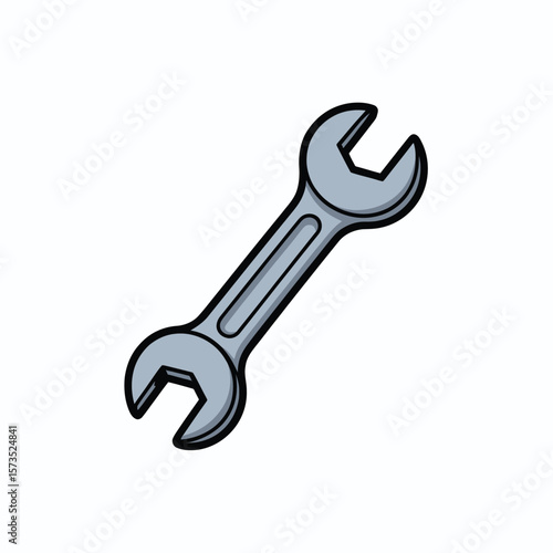 Simple Gray Wrench Icon