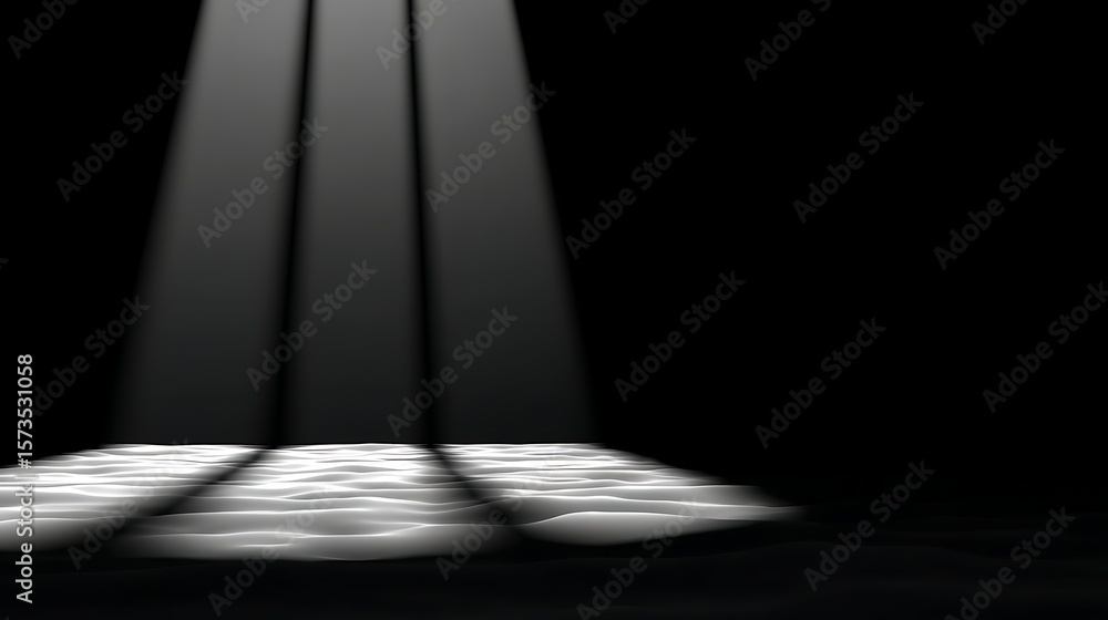 Obraz premium Spotlight interior dramatic background