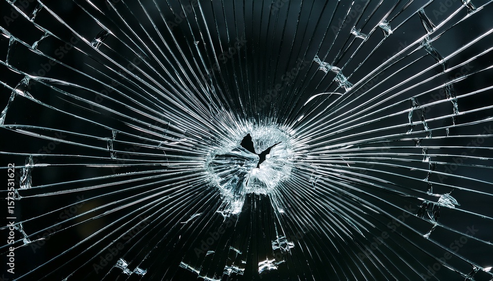 Obraz premium broken glass overlay