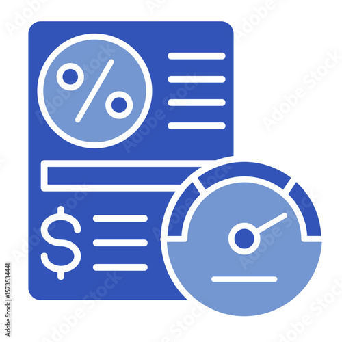 Credit History  Icon Element For Design
