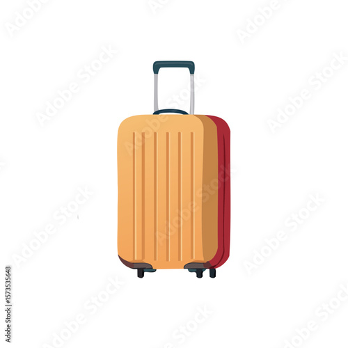 Luggage Travel Ticket  Icon Isolated on a Transparent Background 