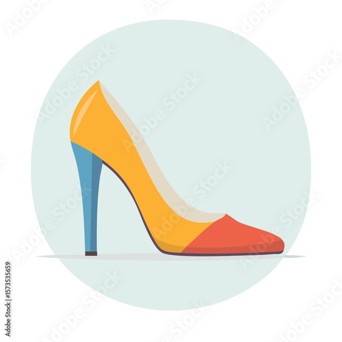 High Heel Shoe Icon Isolated on a Transparent Background 