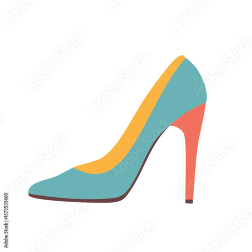 High Heel Shoe Icon Isolated on a Transparent Background 